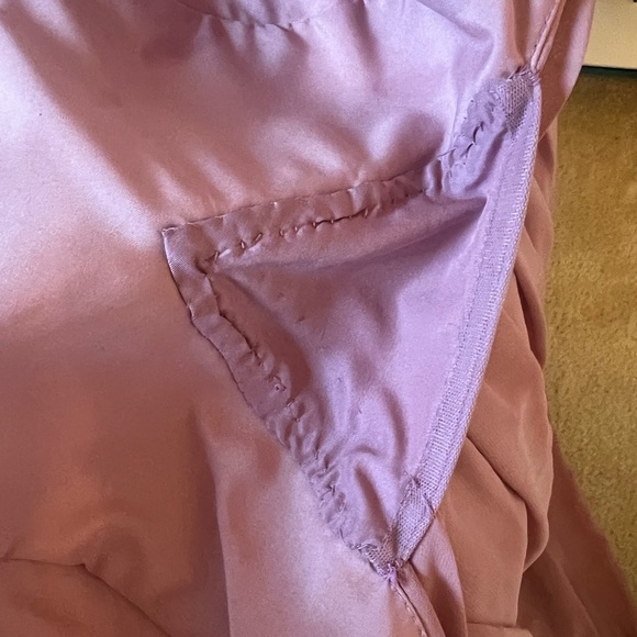 AZAZIE CHANEL Dress Dusty Rose Chiffon Floor Length Gown Prom Bridesmaid - Picture 8 of 10